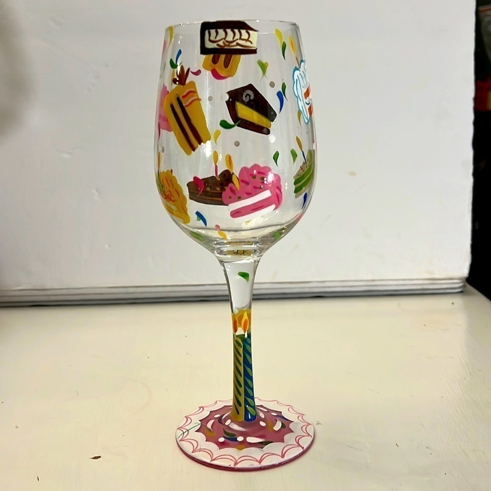 Lolita Birthday Cake Artisan Painted Love My Wine